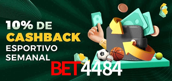 10% de bônus de cashback na BET4484