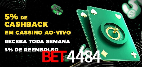 Promoções do cassino ao Vivo BET4484